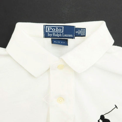 [Used] Polo Ralph Lauren Cotton Pique Short Sleeve Polo Shirt White [Size S] [WHT] [S/S] [Condition Rank C] [Men&