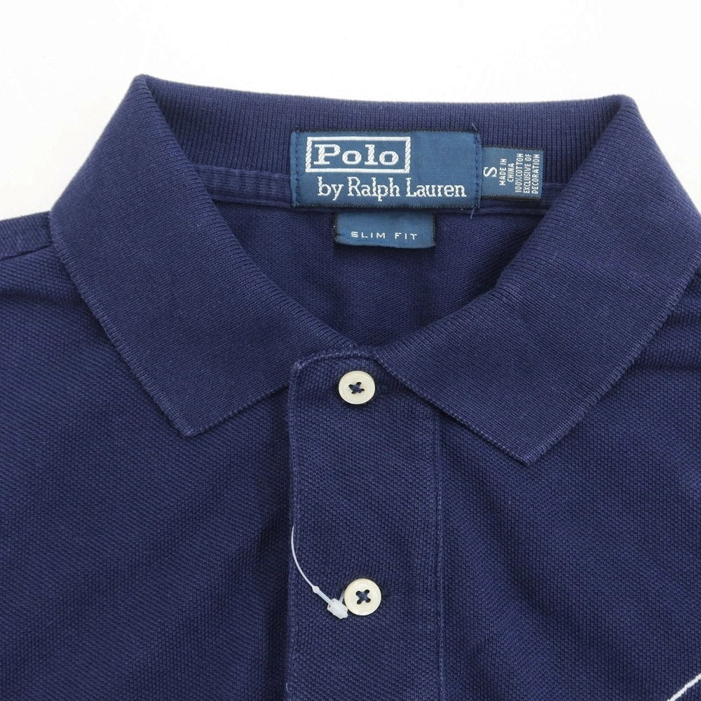 【中古】ポロ ラルフローレン Polo Ralph Lauren コットン 鹿の子 半袖ポロシャツ ネイビー【サイズS】【NVY】【S/S】【状態ランクC】【メンズ】【759382】
[APD]