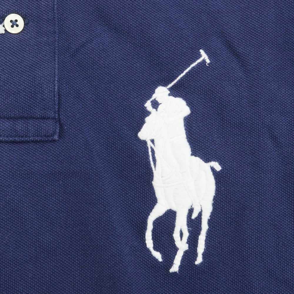 【中古】ポロ ラルフローレン Polo Ralph Lauren コットン 鹿の子 半袖ポロシャツ ネイビー【サイズS】【NVY】【S/S】【状態ランクC】【メンズ】【759382】
[APD]