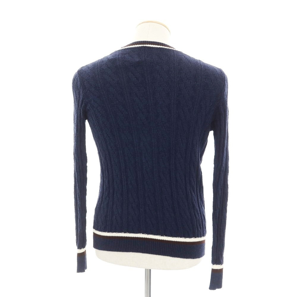 [Used] Elleci RC Cotton Nylon Pullover Knit Navy [Size 44] [NVY] [S/S] [Condition Rank B] ​​[Men&