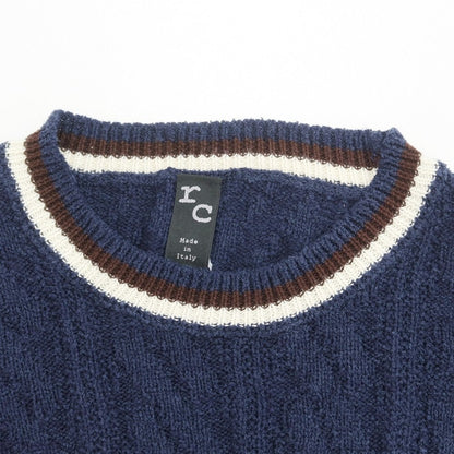 [Used] Elleci RC Cotton Nylon Pullover Knit Navy [Size 44] [NVY] [S/S] [Condition Rank B] ​​[Men&