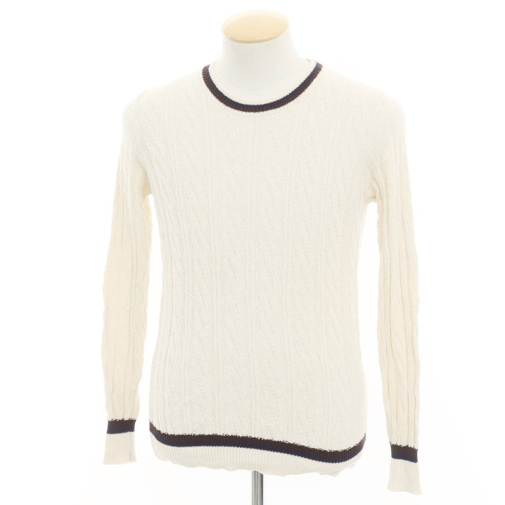 [Used] Elleci RC Cotton Nylon Pullover Knit Ivory [Size 44] [BEI] [S/S] [Condition Rank B] ​​[Men&