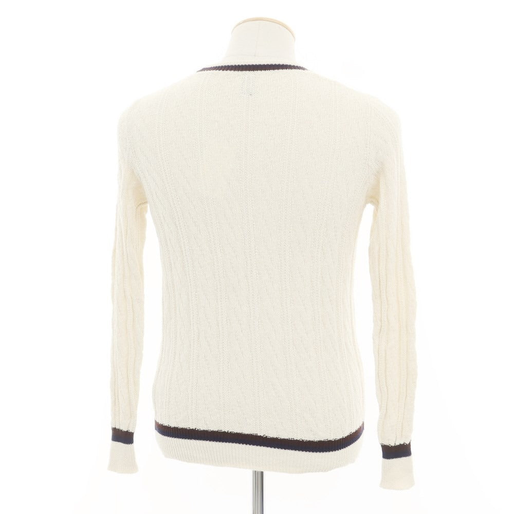 [Used] Elleci RC Cotton Nylon Pullover Knit Ivory [Size 44] [BEI] [S/S] [Condition Rank B] ​​[Men&