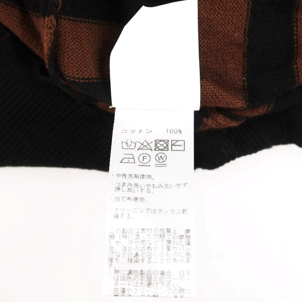 [Used] BEAMS F Cotton Short Sleeve Polo Knit Brown x Black [Size 46] [BRW] [S/S] [Condition Rank C] [Men&