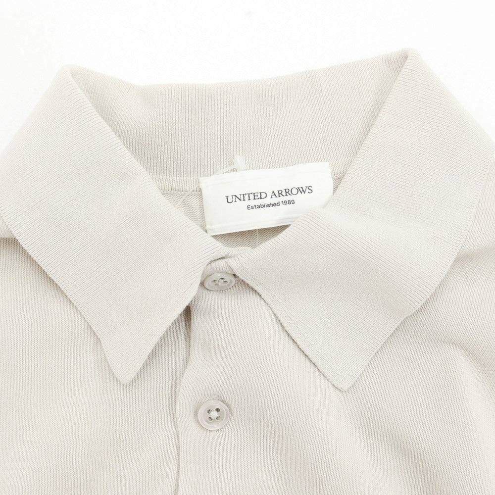 [Used] UNITED ARROWS Cotton Short Sleeve Polo Knit Greige [Size XS] [BEI] [S/S] [Condition Rank C] [Men&