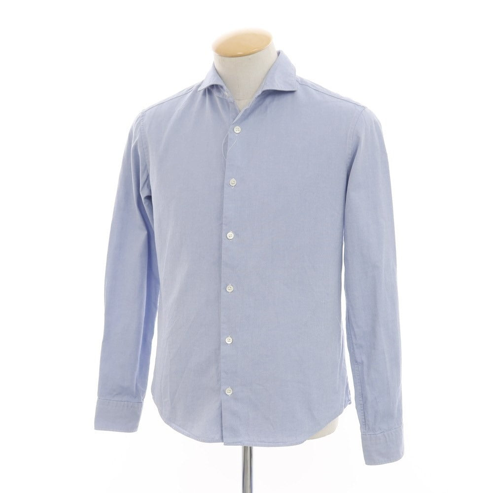 [Used] EDIFICE Cotton Wide Collar Casual Shirt Blue [44] [Condition Rank B] ​​[Men&