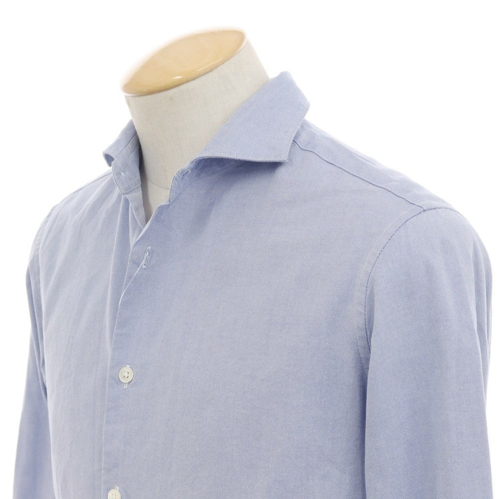 [Used] EDIFICE Cotton Wide Collar Casual Shirt Blue [44] [Condition Rank B] ​​[Men&