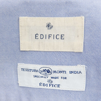 [Used] EDIFICE Cotton Wide Collar Casual Shirt Blue [44] [Condition Rank B] ​​[Men&