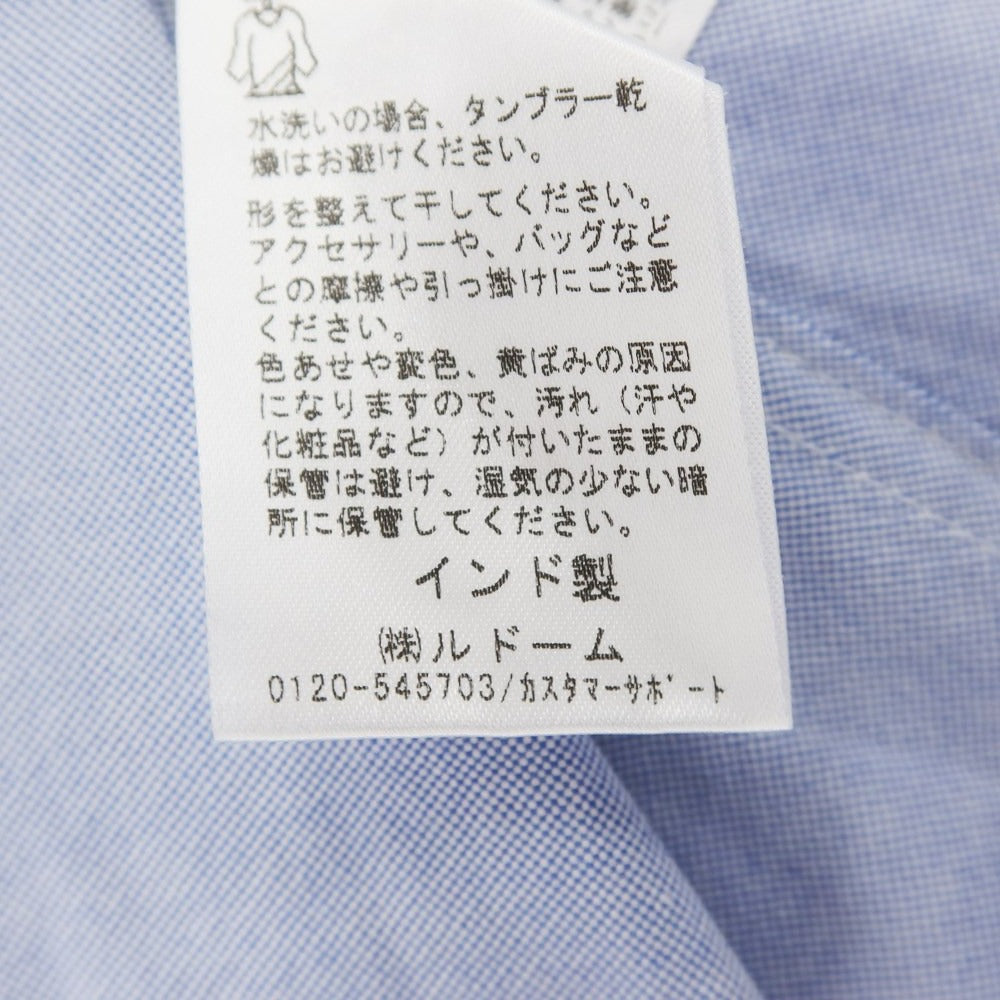 [Used] EDIFICE Cotton Wide Collar Casual Shirt Blue [44] [Condition Rank B] ​​[Men&