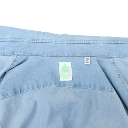 [Used] Finamore Chambray Casual Shirt, Light Blue [37] [Condition Rank C] [Men&