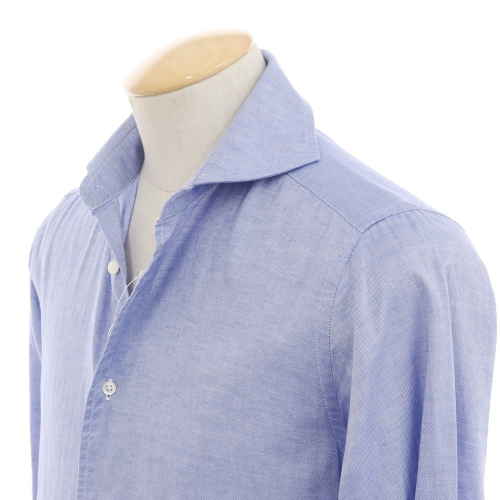 [Used] Brilla per il gusto Cotton Horizontal Collar Shirt Blue [XS] [Condition Rank B] ​​[Men&