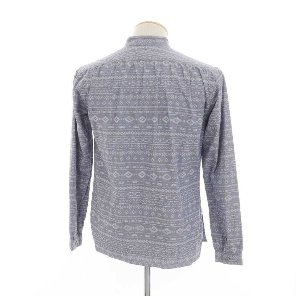 [Used] elento RING JACKET Native American print pullover casual shirt, grayish navy [S] [Condition: B] [Men&