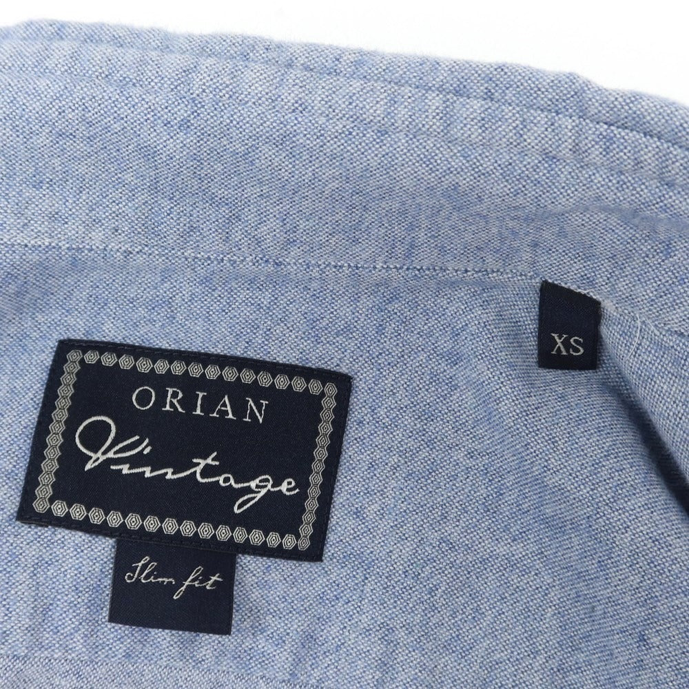 [Used] ORIAN Cotton Horizontal Collar Shirt Blue [XS] [Condition Rank C] [Men&