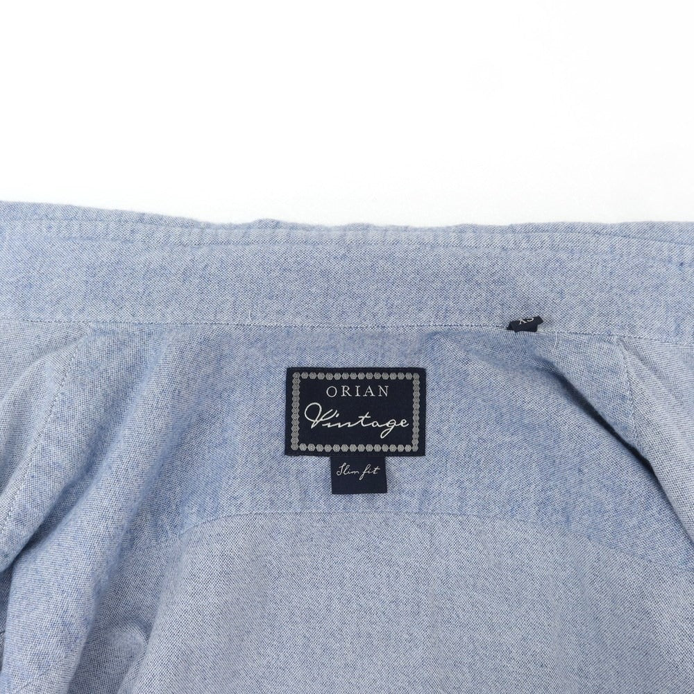 [Used] ORIAN Cotton Horizontal Collar Shirt Blue [XS] [Condition Rank C] [Men&