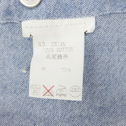 [Used] ORIAN Cotton Horizontal Collar Shirt Blue [XS] [Condition Rank C] [Men&