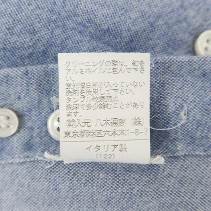 [Used] ORIAN Cotton Horizontal Collar Shirt Blue [XS] [Condition Rank C] [Men&