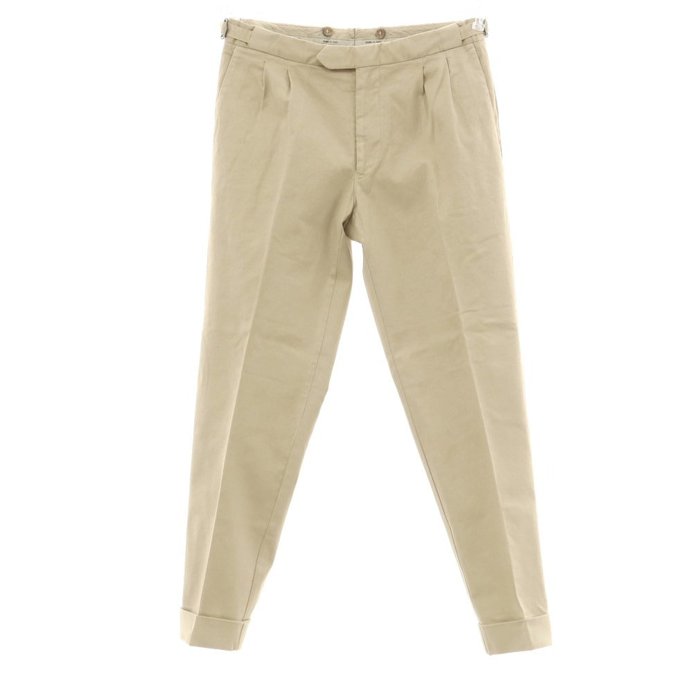 [Used] GERMANO Stretch Cotton Casual Slacks Pants Beige [44] [Condition Rank C] [Men&