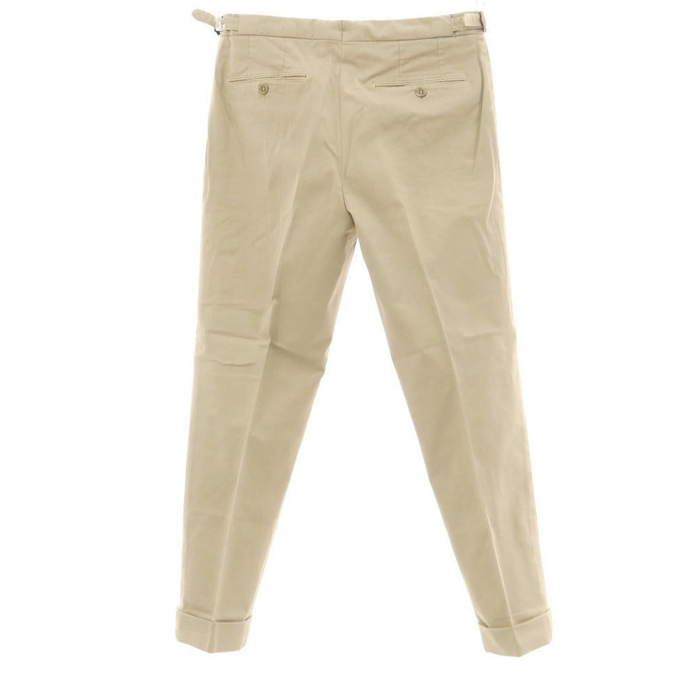 [Used] GERMANO Stretch Cotton Casual Slacks Pants Beige [44] [Condition Rank C] [Men&