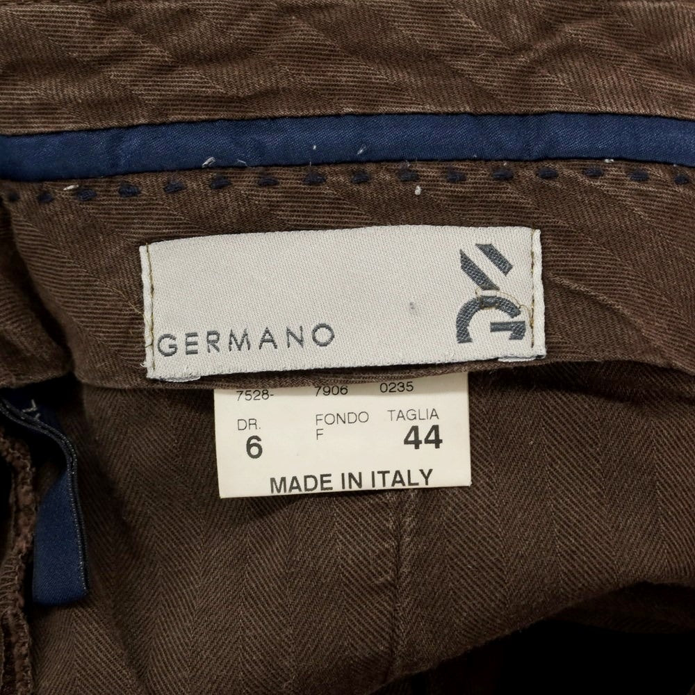 [Used] GERMANO Stretch Cotton Casual Slacks Pants Brown [44] [Condition Rank C] [Men&