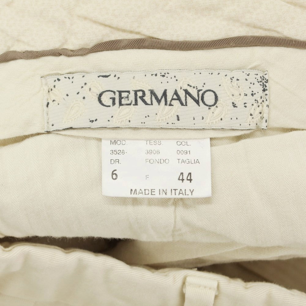 [Used] GERMANO Stretch Cotton Casual Slacks Pants Beige [44] [Condition Rank C] [Men&