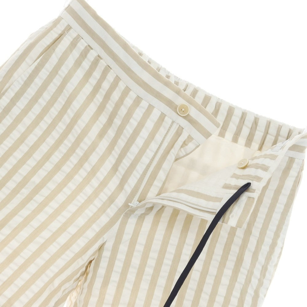 [Used] PT TORINO BERMUDA Cotton Striped Shorts White x Beige [Size 44] [WHT] [S/S] [Condition Rank B] ​​[Men&