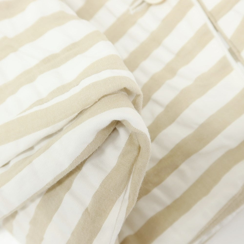 [Used] PT TORINO BERMUDA Cotton Striped Shorts White x Beige [Size 44] [WHT] [S/S] [Condition Rank B] ​​[Men&