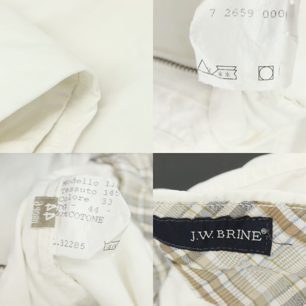 【中古】ジェイダブリューブライン J.W.BRINE コットン カジュアルスラックスパンツ ホワイト【サイズ44】【WHT】【S/S】【状態ランクC】【メンズ】【759291】
[APD]