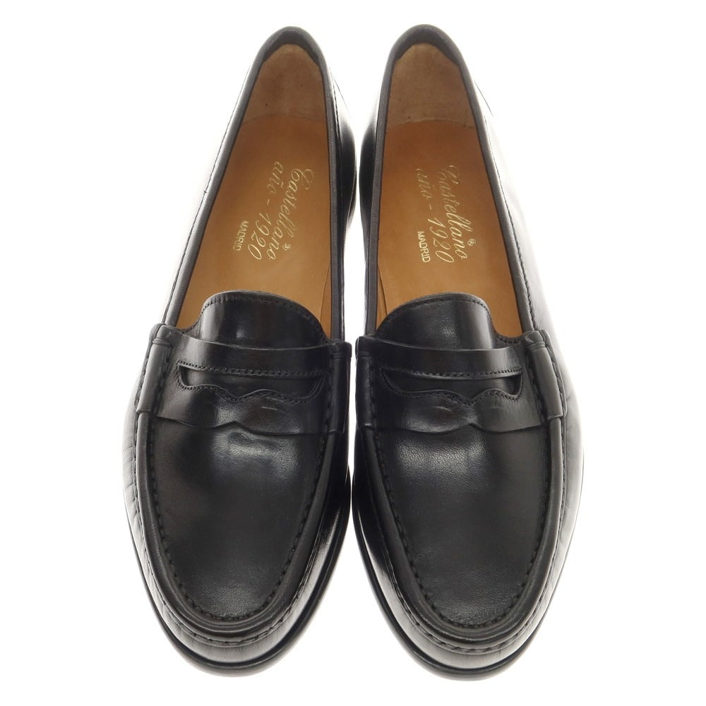 [Used] CASTELLANO Leather Coin Loafers Black [Size 39] [BLK] [S/S/A/W] [Condition Rank A] [Men&