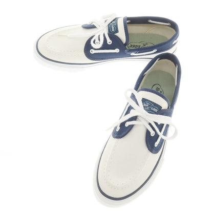 [Used] Topsider SEAMATE Canvas Deck Shoes Sneakers White x Navy [7M] [Condition Rank A] [Men&