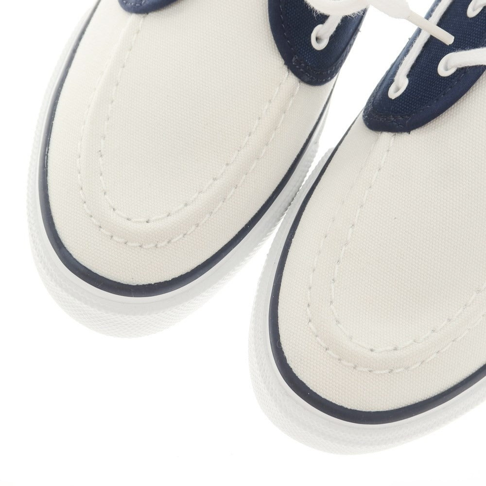 [Used] Topsider SEAMATE Canvas Deck Shoes Sneakers White x Navy [7M] [Condition Rank A] [Men&