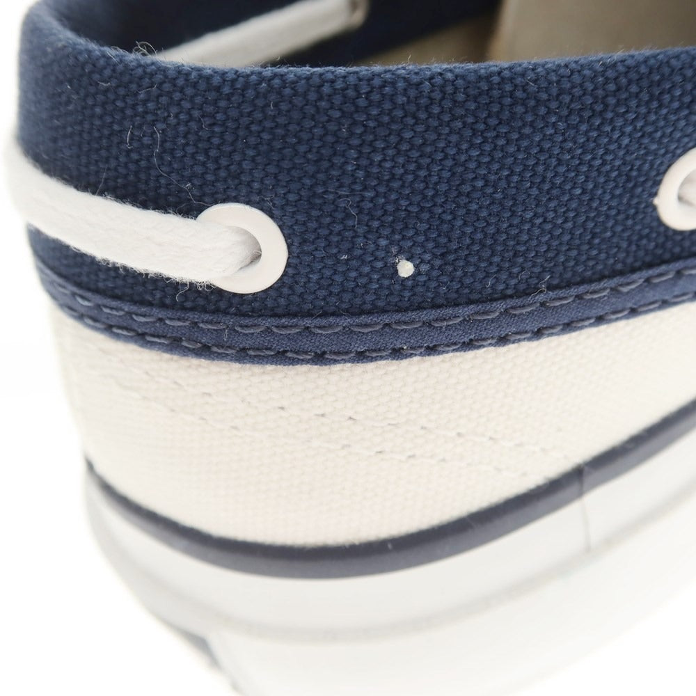 [Used] Topsider SEAMATE Canvas Deck Shoes Sneakers White x Navy [7M] [Condition Rank A] [Men&