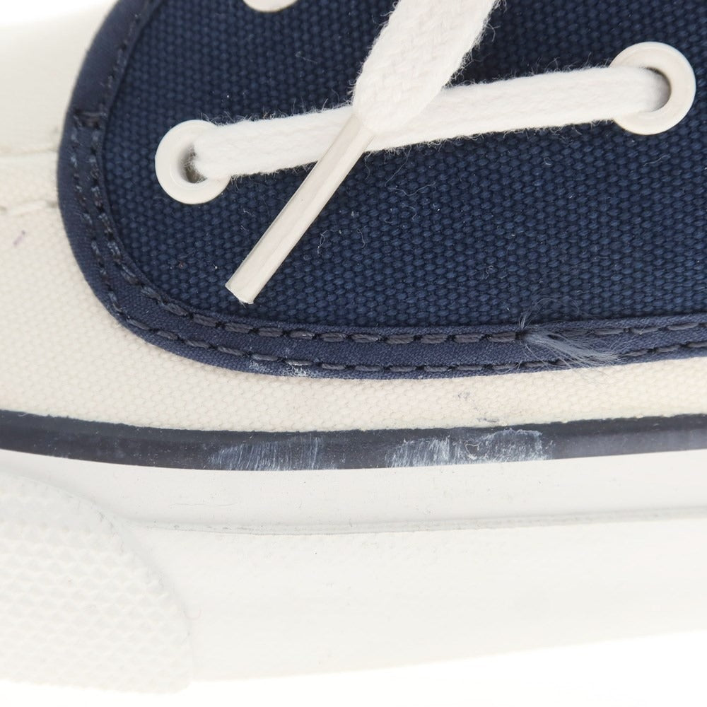 [Used] Topsider SEAMATE Canvas Deck Shoes Sneakers White x Navy [7M] [Condition Rank A] [Men&