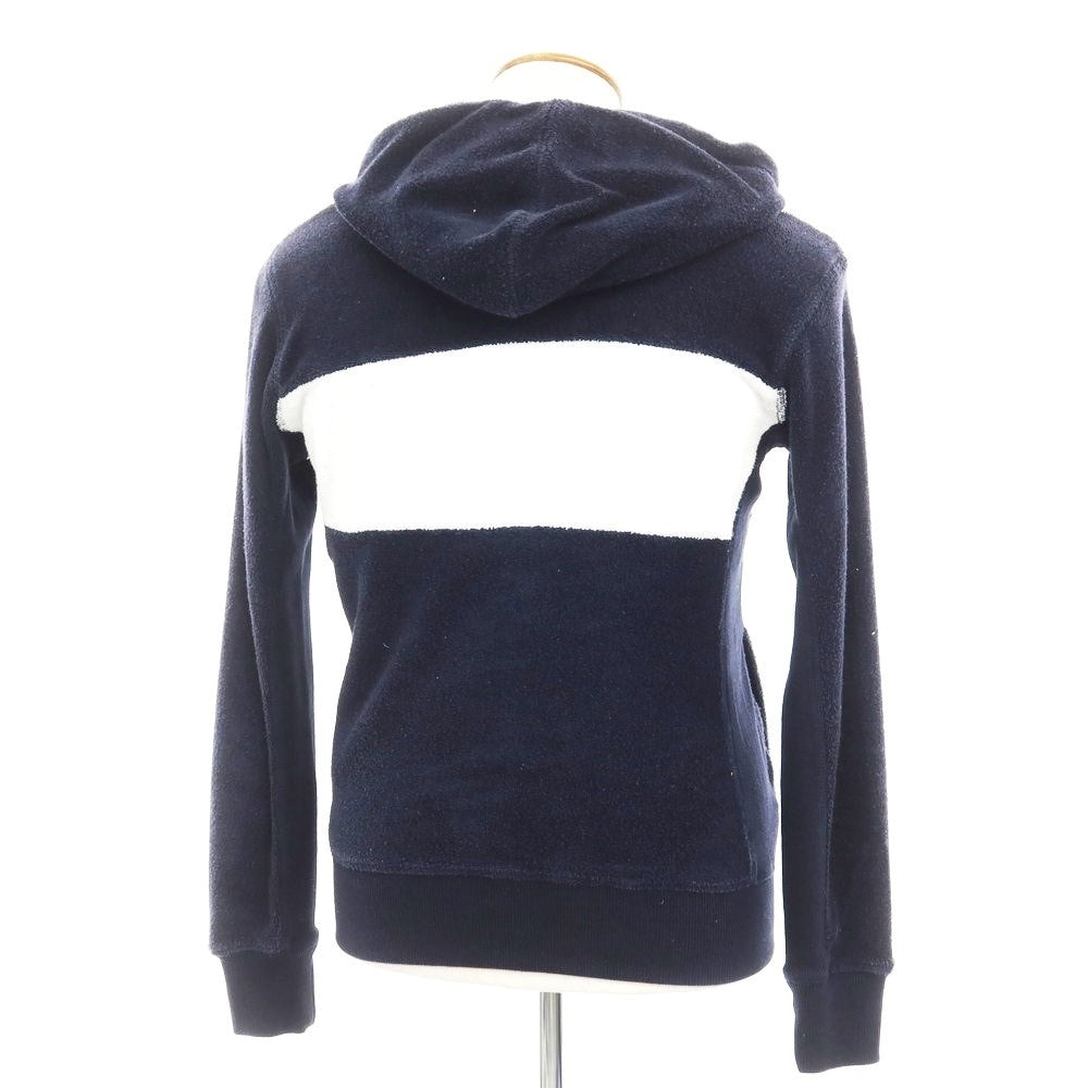 [Used] 1piu1uguale3 Cotton polyester zip-up hoodie Navy x White [Size M] [NVY] [S/S/A/W] [Condition Rank C] [Men&