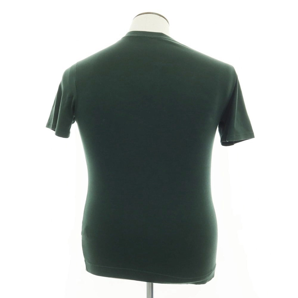 [Used] CRUCIANI Cotton V-neck short-sleeve T-shirt, dark green [Size 48] [GRN] [S/S] [Condition Rank C] [Men&