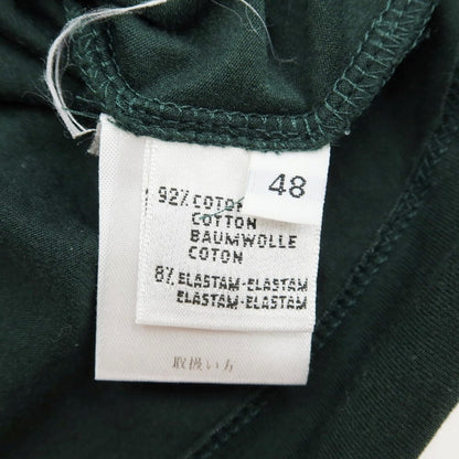 [Used] CRUCIANI Cotton V-neck short-sleeve T-shirt, dark green [Size 48] [GRN] [S/S] [Condition Rank C] [Men&