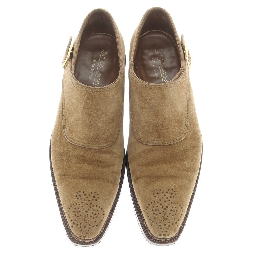 [Used] Silvano Lattanzi Bentivegna suede single monk dress shoes, beige [Size 26cm (no size indicated)] [Condition: C] [Men&