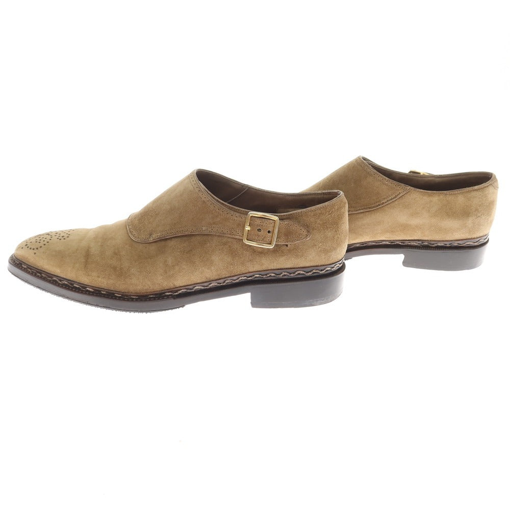 [Used] Silvano Lattanzi Bentivegna suede single monk dress shoes, beige [Size 26cm (no size indicated)] [Condition: C] [Men&