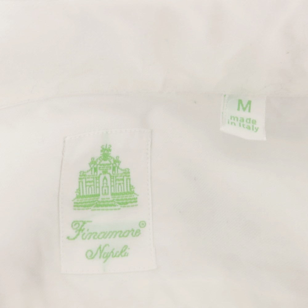 [Used] Finamore Broad Cotton Horizontal Collar Shirt White [M] [Condition Rank A] [Men&