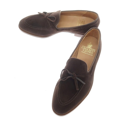 [Used] Crockett &amp;amp; Jones Southport suede ribbon loafers, dark brown [7 1/2E] [Condition: A] [Men&