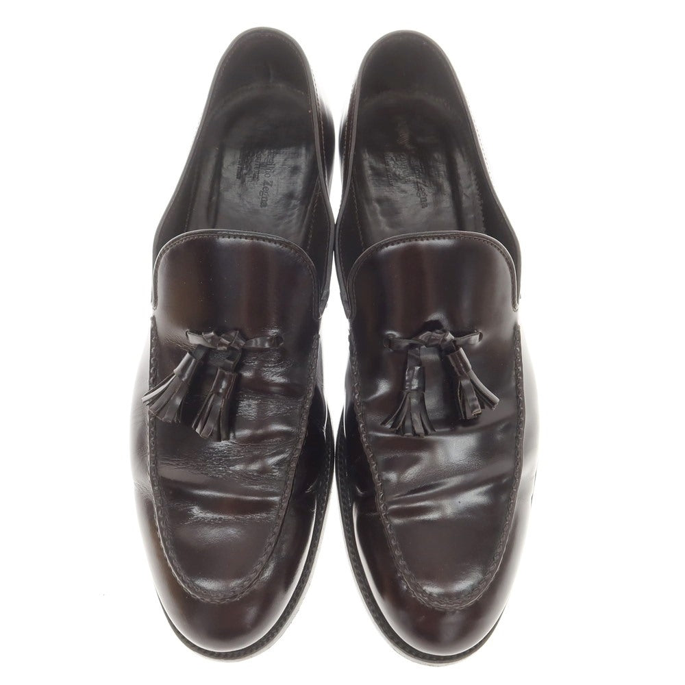 [Used] Ermenegildo Zegna Couture Tassel Loafers Dark Brown [7EEE] [Condition Rank C] [Men&