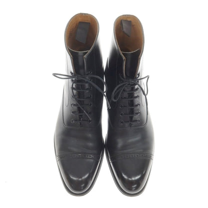 [Used] Otsuka OTSUKA Punched Cap Toe Lace-up Boots Black [25.5] [Condition Rank B] ​​[Men&