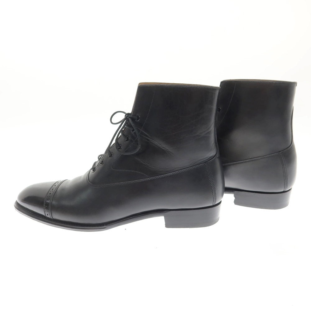 [Used] Otsuka OTSUKA Punched Cap Toe Lace-up Boots Black [25.5] [Condition Rank B] ​​[Men&