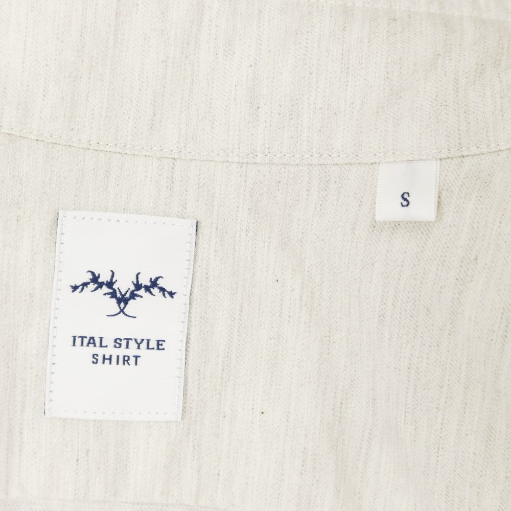 [Used] Italstyle ITAL STYLE Wide Collar Shirt Light Gray [S] [Condition Rank B] ​​[Men&