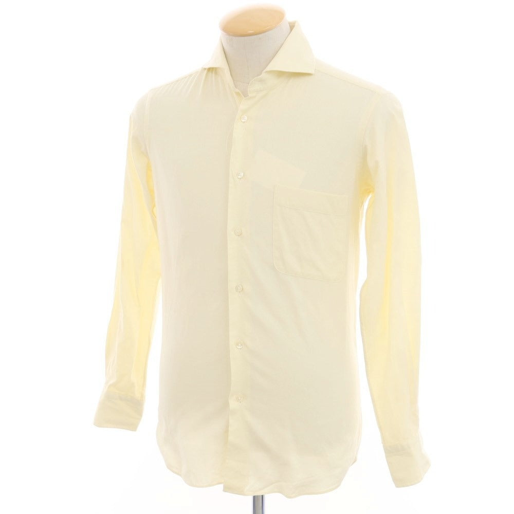 [Used] ISETAN MENS Oxford Cotton Dress Shirt Light Yellow [No description (S rank)] [Condition rank C] [Men&