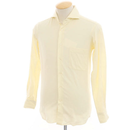 [Used] ISETAN MENS Oxford Cotton Dress Shirt Light Yellow [No description (S rank)] [Condition rank C] [Men&