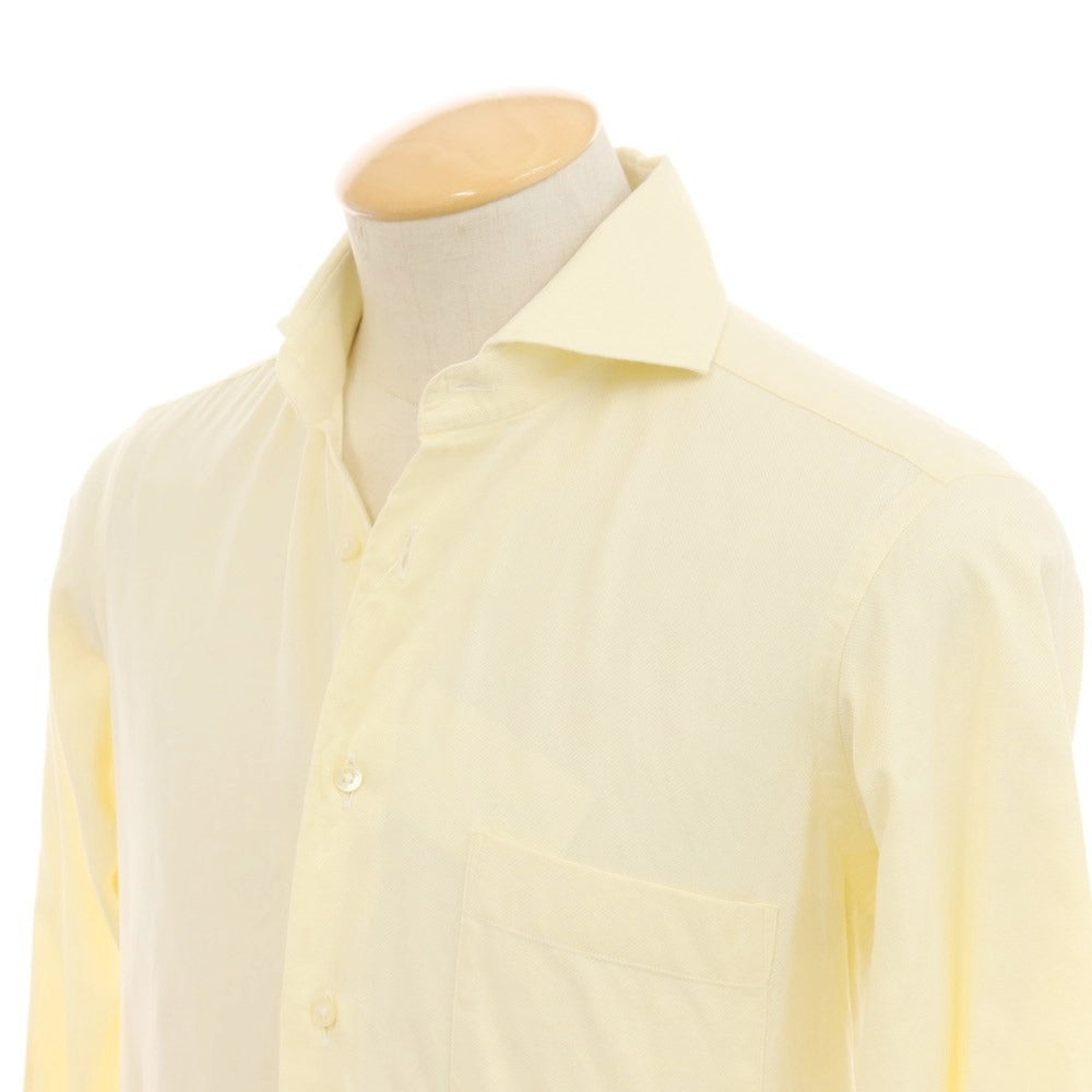 [Used] ISETAN MENS Oxford Cotton Dress Shirt Light Yellow [No description (S rank)] [Condition rank C] [Men&