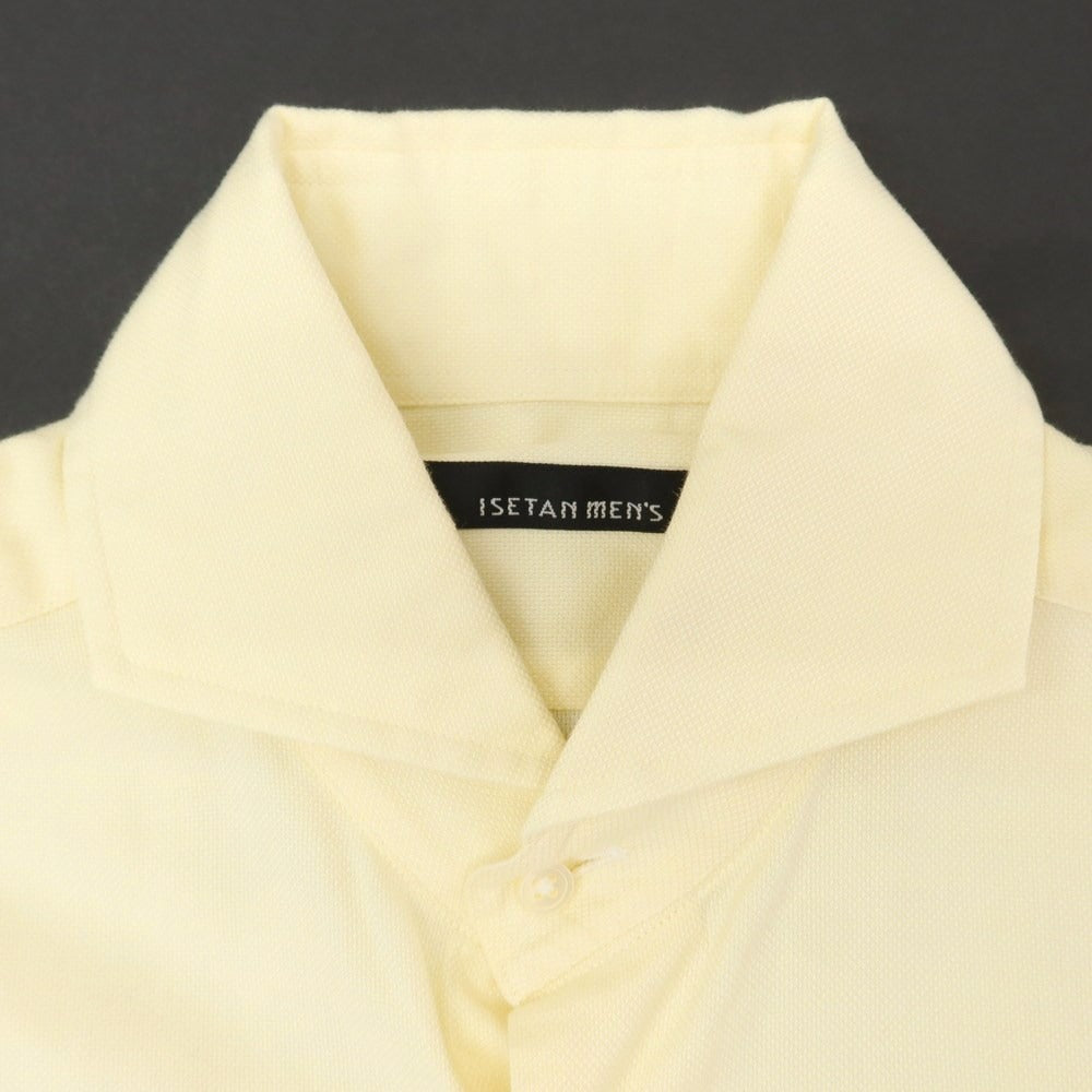 [Used] ISETAN MENS Oxford Cotton Dress Shirt Light Yellow [No description (S rank)] [Condition rank C] [Men&