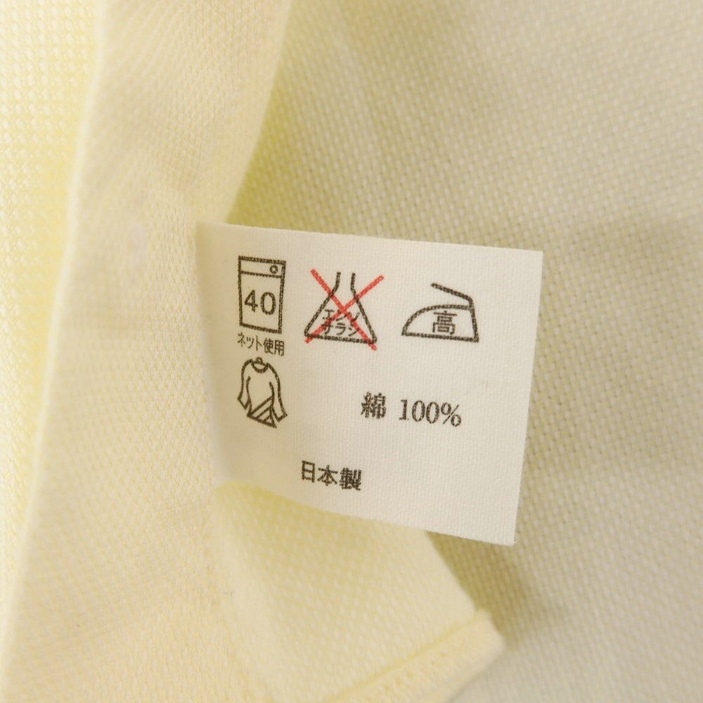 [Used] ISETAN MENS Oxford Cotton Dress Shirt Light Yellow [No description (S rank)] [Condition rank C] [Men&