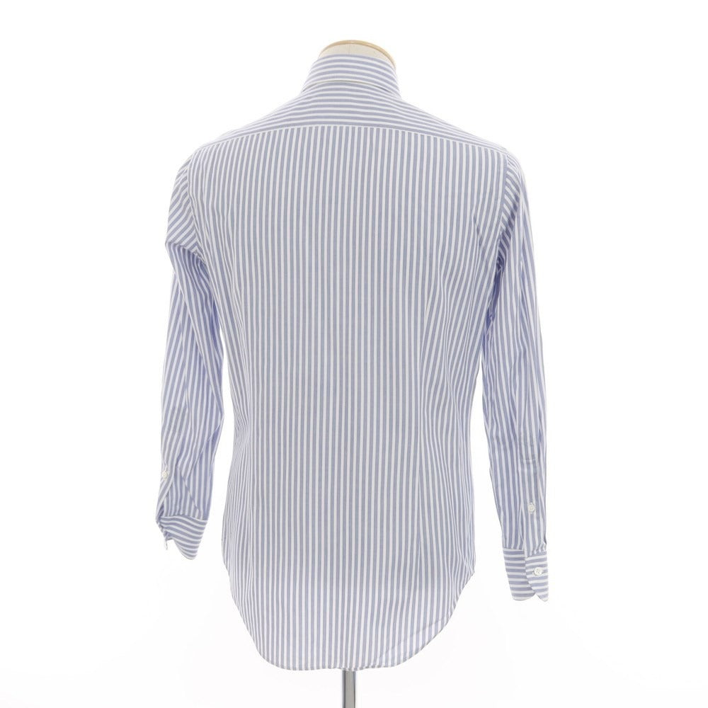 [Used] Makers Shirt Kamakura Striped Dress Shirt Blue x White [37] [Condition Rank B] ​​[Men&