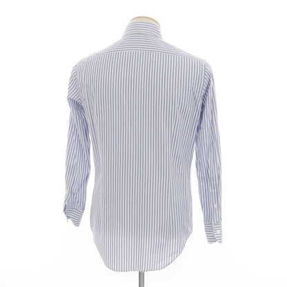 [Used] Makers Shirt Kamakura Striped Dress Shirt Blue x White [37] [Condition Rank B] ​​[Men&